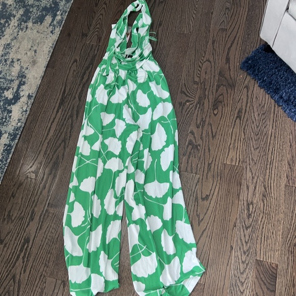 Halter Ginkgo Green Jumpsuit - DVF for Target, Size XXS - Picture 2 of 6